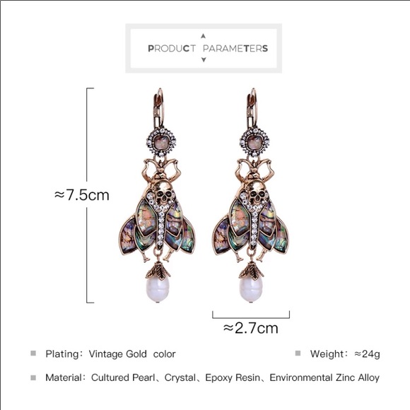 Insect Earrings - Picture 4 of 4